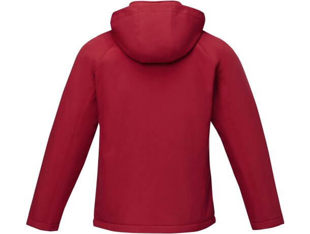 Chaqueta softshell acolchada para hombre Notus con capucha Rojo detalle 3