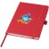 Libreta tapa dura plástico oceánico reciclado Thalaasa FSC Rojo detalle 7