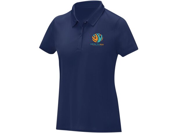 Polo técnico manga corta mujer Deimos transpirable Cool fit Azul marino detalle 22