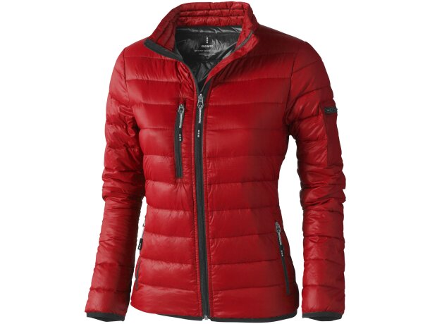 Chaqueta plumón natural mujer Scotia con certificación RDS Negro intenso detalle 36