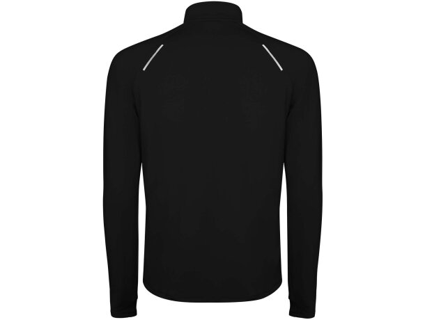 Sudadera técnica hombre Estambul con media cremallera Roly Negro intenso detalle 22
