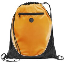 Mochila con cuerdas con lateral de rejilla negro intenso
