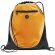 Mochila con cuerdas con lateral de rejilla naranja grabada