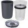 Vaso Bello vidrio borosilicato 420ml con carcasa reciclada Gris detalle 22