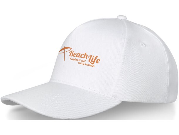 Gorra de 5 paneles totalmente personalizable para tu estilo único Blanco detalle 1