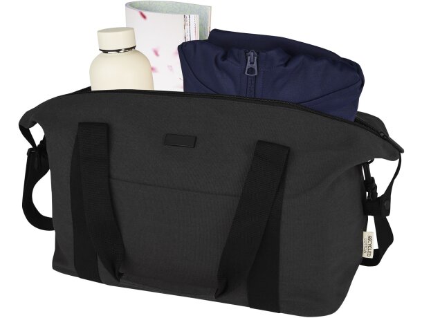 Bolsa deportiva Joey lona reciclada GRS 25 litros Negro intenso detalle 4