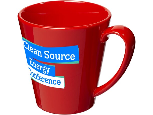 Taza plástico San suprema 350 ml personalizable corporativa Rojo detalle 10
