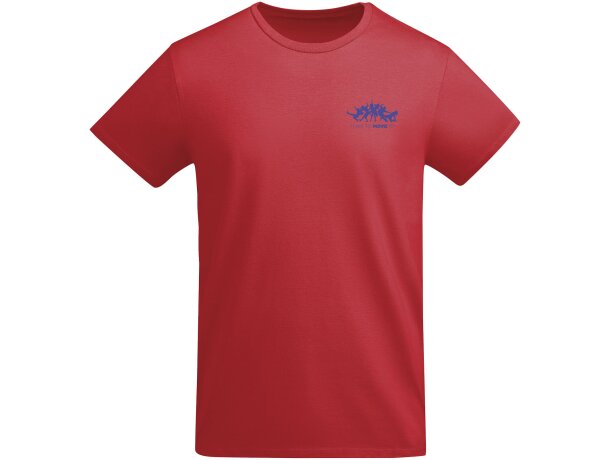 Camiseta manga corta infantil algodón orgánico Breda Roly Rojo detalle 39