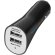 Adaptador doble para coche con usb Negro intenso detalle 1
