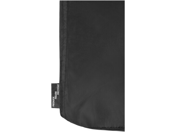 Manta polar coral Lily de RPET certificada GRS con funda Negro intenso detalle 15