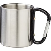 Taza térmica acero doble pared con mosquetón