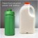 Bidón deportivo Baseline reciclado con tapa Flip 500ml Verde/verde detalle 12