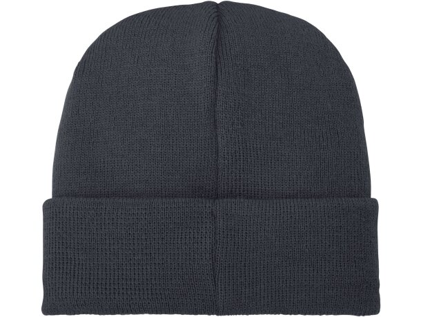 Gorro de lana con parche Boreas Gris tormenta detalle 52