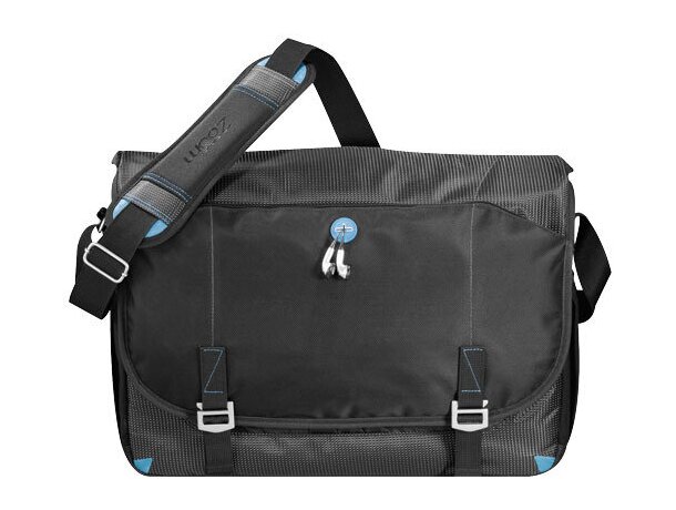 Bolsa de mensajero para ordenador de 17" personalizada negro intenso Bolsa de mensajero para ordenador de 17" personalizada negro intenso