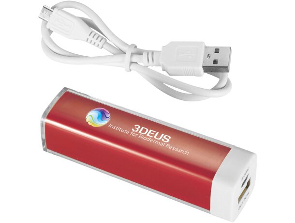 Power bank de plástico modelo flash con logo