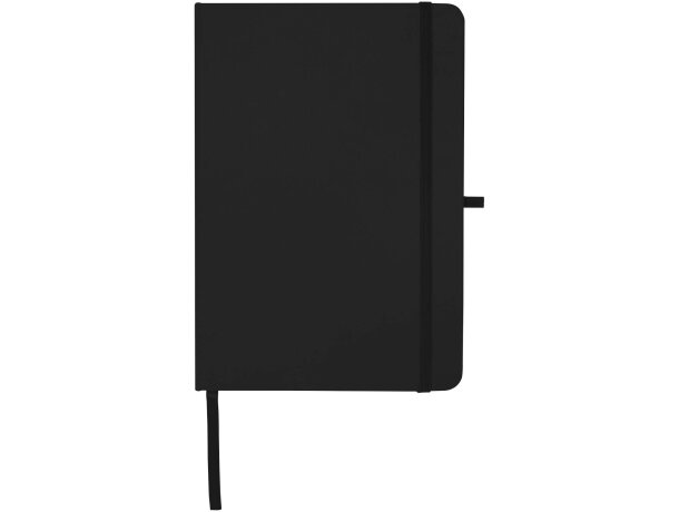 Libreta A5 Teak con tapa dura de tacto suave reciclado Negro intenso detalle 2