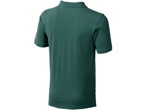 Polo de manga corta algodón BCI 200 g/m2 Elevate Life Calgary Verde bosque detalle 76