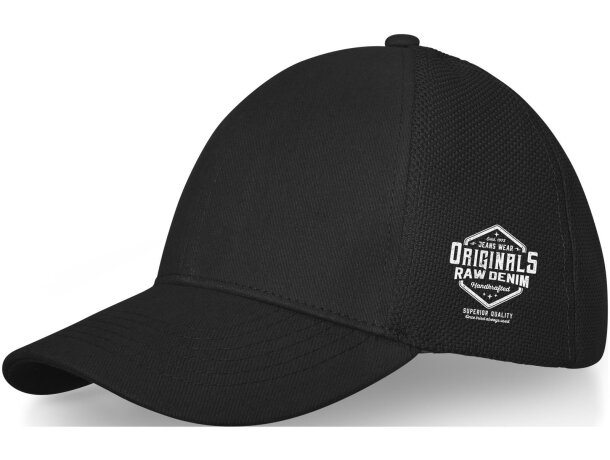 Gorra de camionero estilo panel 6 - modelo moderno y cómodo Negro intenso detalle 17