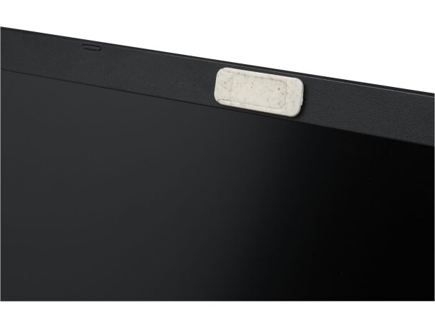 Tapa webcam deslizable Kushi beige publicitario de diseño ecológico Beige detalle 4