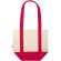 Bolsa tote mini algodón reciclado certificado GRS 320 g/m² Sam Rojo/natural detalle 10
