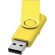 Memoria USB metálica Rotate 4GB con mecanismo rotativo Amarillo