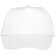 Gorra infantil de 5 paneles Feniks Kids Blanco detalle 3