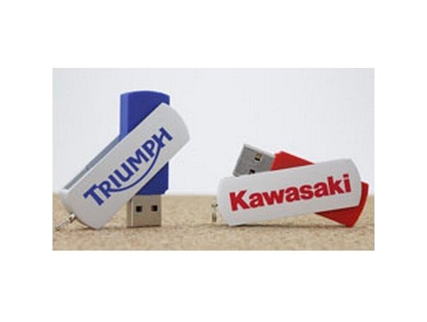 Usb de metal giratorio personalizado