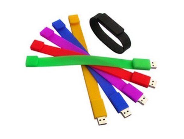 Pulsera de silicona con memoria usb personalizada Pulsera de silicona con memoria usb personalizada