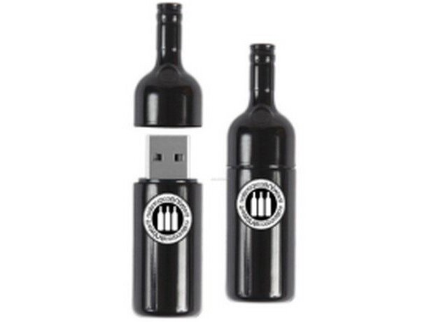 Memoria usb con forma de botella personalizada Memoria usb con forma de botella personalizada
