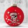 bolas de navidad de 57 mm roja