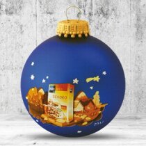 Bola de Navidad de 66 mm de diámetro azul Bola de Navidad de 66 mm de diámetro azul