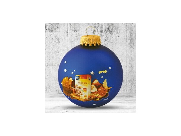 Bola de Navidad de 66 mm de diámetro azul