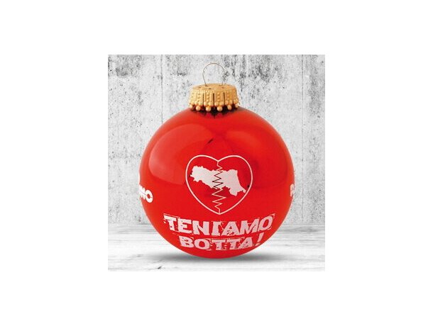 Bola de Navidad de 66 mm de diámetro roja