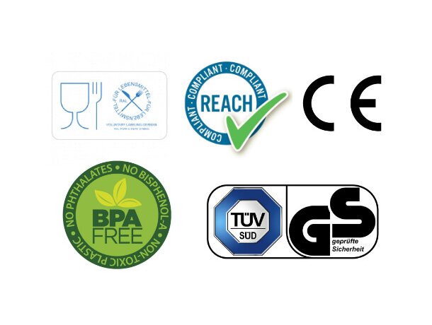 Certificados de botellas de agua personalizadas