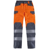 Pantalon fluor naranja a.v. gris oscuro personalizado