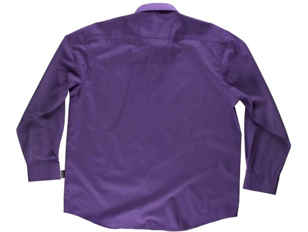 Camisa de manga larga con bolsillo morado