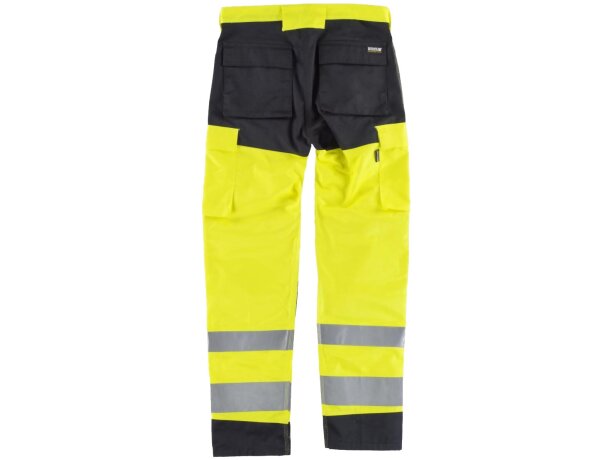 Pantalon fluor amarillo a.v. negro economico