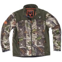 Workshell camuflaje bosque con detalles naranja