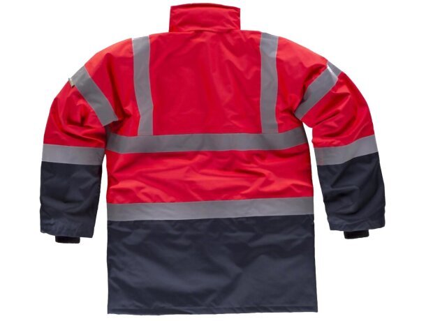 Parka fluor rojo a.v. marino