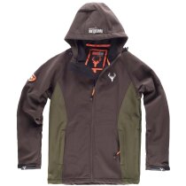 Workshell sport marron/verde caza