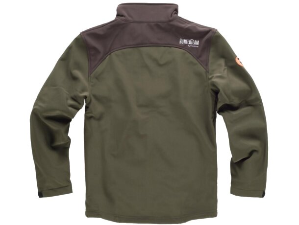 Workshell sport verde caza/marron