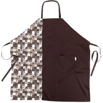 Delantal servicios marron personalizado