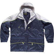 Parka future marino gris claro