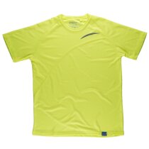 Camiseta técnica reflectante amarillo flúor poliéster