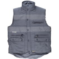 Chaleco acolchado con cortavientos y 2 cintas reflectantes
