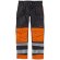 Pantalon multibolsillos, con 2 tiras reflectantes negro/naranja a.v.
