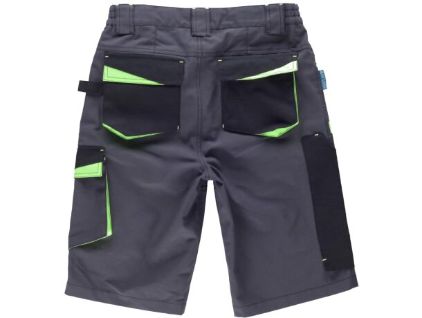 Bermuda future gris oscuro negro verde lima personalizada