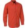 camisa de manga larga con bolsillo personalizada roja rojo