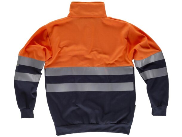 Sudadera fluor marino naranja a.v.