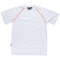 Camiseta manga corta unisex con detalles en alta visibilidad 135 gr negra Camiseta manga corta unisex con detalles en alta visibilidad 135 gr negra